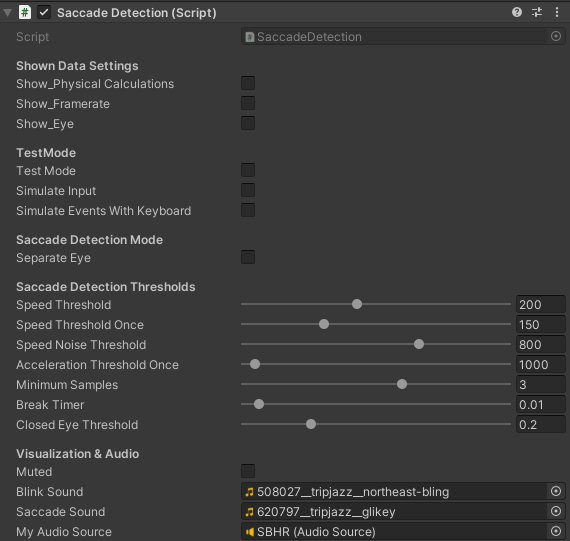Saccade Detection Inspector